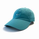 Nike Y2K  Turquoise Swoosh Logo Baseball Cap Adjustable Dad Hat One Size Preppy Photo 2