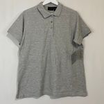 Polo Ultra Club Women’s The Basics Button Short Sleeve Shirt Light Grey NWT Photo 0