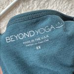 Beyond Yoga  Spacedye Slim Racerback Cropped Top teal 2X Photo 4