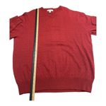 Turnbury Dark Red Silk/Cashmere V Neck Long Sleeved Sweater XL Photo 8