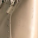 LD & co Cream beige tan gold tone studded large tote bag shoulder hand bag purse Large enough for Some Laptops Photo 4