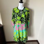 Johnny Was  Miramar Tiered Mini Dress Silk Floral Colorful Womens Xsmall NWT Photo 3
