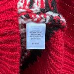 J.Jill  Windham Fair Isle Pull Over Red Nordic Ski Vibes Wool Blend Sweater MED Photo 4
