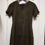 Paper Crane Anthropologie Dress Women Size Small Olive Faux Suede CQNc Photo 1