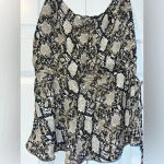 Nine Britton Nine‎ Britton Snakeskin Sleeveless Summer Blouse Size S B46 Photo 6