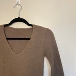 SheIn Rib Knit V-Neck Sweater, Mocha Brown, Size S, EUC Photo 9