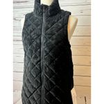 Athleta  Whisper Featherless Lux‎ Vest Full Zip Black 467768 XS Extra Small NWT Photo 2