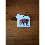 CowParade “Moonet” Lapel Pin/Brooch NWT Colorful Whimsical Punny Cow Art Collect Photo 2