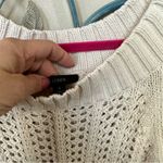 J.Crew Cream Wide Neck Beach Sweater with Pointelle Stitch Coastal Grannycore Photo 3