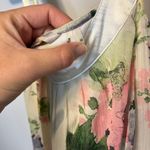 Soft Surroundings  M Pastel Watercolor Floral Print Lined Teired Maxi Dress Photo 8