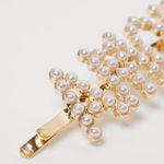 Urban Outfitters Y2K Amour Beaded Pearl White Gold Bobby Hairpin Text Photo 1