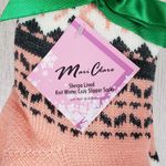 NWT Mari Clare Sherpa Lined Knit Winter Reindeer Design No Photo 3