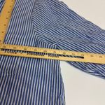 Lilly Pulitzer  Shirt Dress Womens Large Natalie Blue White Stripe Cover Up Maxi Photo 10