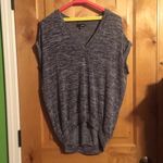 Wilfred Free Trentini Gray Black Space Dye Relaxed Fit Top $54 EUC XS Photo 2