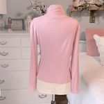 Jones New York  Signature Pink Cotton Long Sleeve Womens Small Photo 5