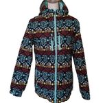 Aperture  Size Medium M Intricate Funky Pattern Blue Snowboard Ski Coat Winter Photo 0