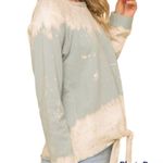 Hem & Thread  small mint tie front tie dye sweatshirt long sleeve pullover NWT Photo 10