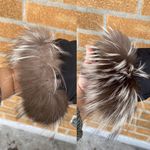 Authentic postcard fox fur jacket size 8 Black Photo 11