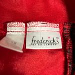 Frederick's of Hollywood Vintage Fredrick’s Of Hollywood Lingerie Slip Plus Size 2XL Open Front Red Satin Photo 6
