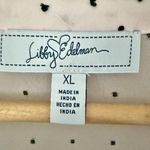 Libby Edelman  | Sheer Ruffle Sleeve Blouse Polka Dot Blush Pink Black | Size XL Photo 4