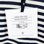 Agnes & Dora NEW Sleeveless Tunic Swing Dress Black White Stripe Size Large Photo 5