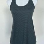 Athletic Blue/Gray Stripe Racerback Tank Top Sz SM Blue Photo 0