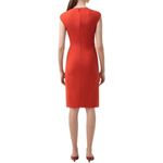 Akris Punto Cutout Jersey Sheath Dress in Fuji Apple Red Photo 2