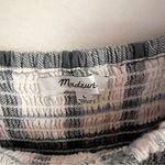 Madewell  Lucie Elbow-Sleeve Smocked Mini Dress Large Women’s Lebaum Plaid ND174 Photo 5