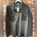 Mystree Buckle pieced leopard denim Jacket Photo 1