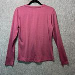Aeropostale  Sport‎ Top Long Sleeve V Neck Athletic Shirt Womens Medium Mauve Photo 5