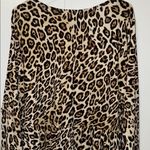 Love Fire Long Sleeve Babydoll Dress Leopard Print Women’s 2X XXL Brown Photo 5