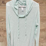 Just Be  Light Green Cowl Neck Sweater Photo 0