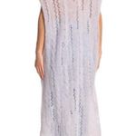 Free People Pirouette Alpaca Wool Open Knit Tunic Sweater Dress: Sugar Cloud Photo 2