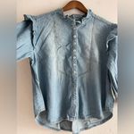 We The Free Louise Button-Front Denim Top Size S NWT $128 Photo 7
