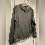 Champion C9 Size L Fleece Hoodie Gray Herringbone Pullover Lined Athleisure Black Size L Photo 2