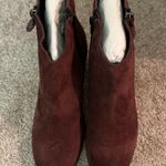 NWOT Diba Sequoia Suede Booties Maroon 8.5 Photo 4