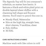 CAbi ✨ Chiffon Flutter Sleeve Agenda Sz Medium Top✨ Photo 3