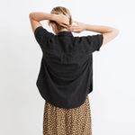 Madewell  Ex Boyfriend Button Top 100% Cotton Denim XS Photo 1