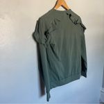 Darling Brand Ruffle Crewneck Sweater Sweatshirt Olive Green XS X Photo 7