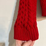 Sies Marjan Britta Cotton Cable Knit Pullover Sweater in Lipstick Red Medium Photo 2