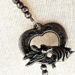 Agate crystal mirror pendant necklace Photo 3