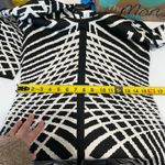 Ashley Stewart New  Mirror Black White Knit Midi Bodycon Dress Womens 10W Photo 5