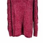 Nordstrom 2/$30 Jodifl Cut-Out Cold Shoulder Crewneck Long Sleeve Knit Chenille Sweater Photo 3
