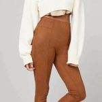 Spanx Faux Suede Leggings in Rich Caramel Size Medium Photo 1