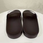 Balenciaga Women's Black and White Logo Pool Slide Sandal Size 37 NIB Photo 2