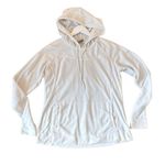 Columbia  white fleece hooded pouch front sweater large Photo 0