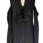 Haute Hippie  tie neck cold shoulder flowy mini dress Photo 0