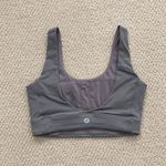 Paragon Fitwear Cristina Capron Sports Bra Low V-Back Sports Bra Grey VEUC Photo 3