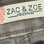 ZAC & ZOE OLIVE GREEN STRETCH VINTAGE JEANS EMBROIDERED ANKLES SIZE M/38 (US 2) Photo 4