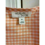 Morgan Taylor  NWT Peach Gingham Print Knee Length Dress, Size 2X.‎ Photo 4
